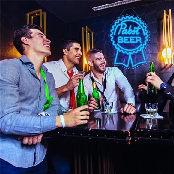 Pabst Beer Neon Signs Wall Decor LED Neon Lights Suitable for Man Cave Bar PUB - Picture 4 of 7